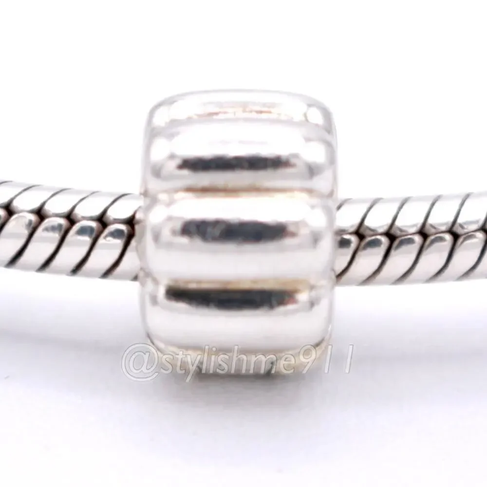 Authentic PANDORA Ribbed Abstract Clip Charm - 790163 - Picture 3 of 13